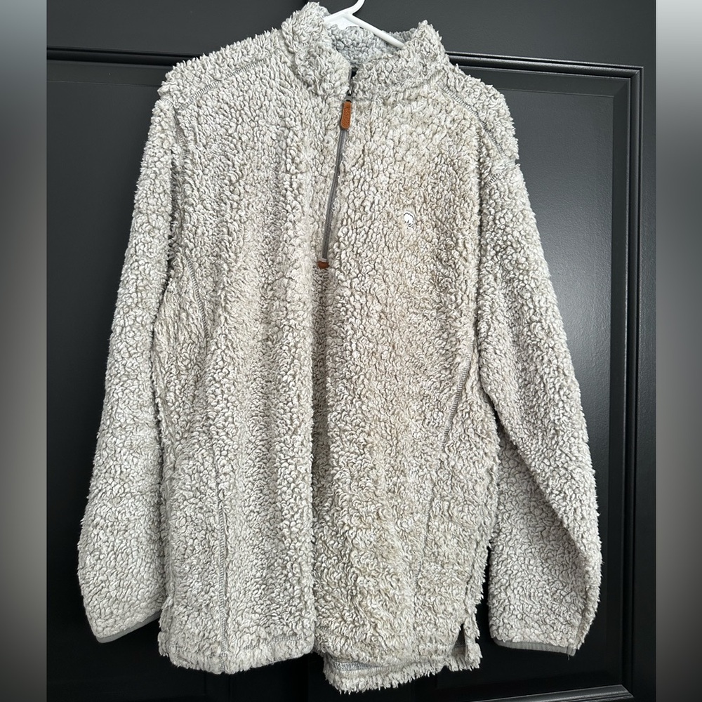 The Southern Shirt Company Cream Sherpa Hoodie